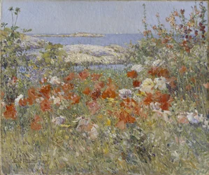 Le jardin de Celia Thaxter, Isles of Shoals, Maine, 1890